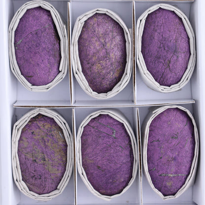 Purpurite Velvet Palm Stones Set of 9