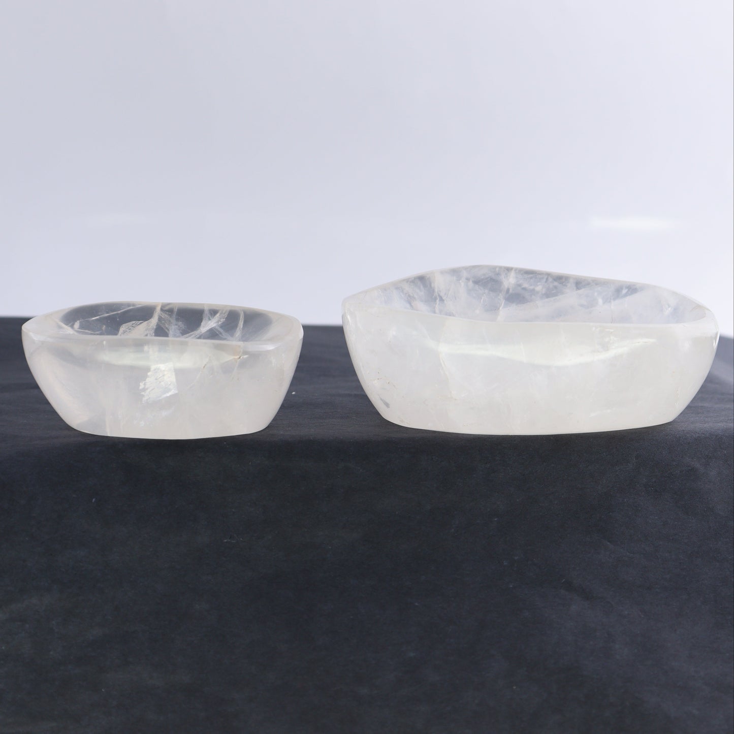 Clear Quartz Bowls Set of 6 - Expert Wholesale and Supplier of Wholesale Crystals & Bulk Gemstones, ["Bowls","Clear Quartz","Madagascar","Quartz"]
