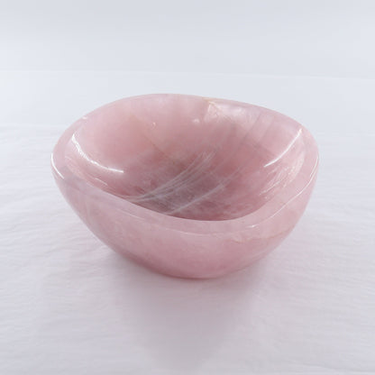 Rose Quartz Bowl - Expert Wholesale and Supplier of Wholesale Crystals & Bulk Gemstones, ["Bowls","Madagascar","Rose Quartz"]