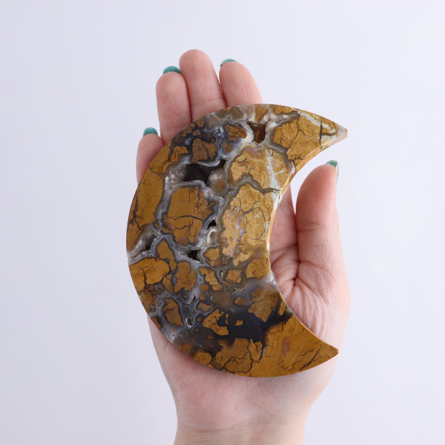 Brecciated Jasper Moon & Stars Set of 6 - Expert Wholesale and Supplier of Wholesale Crystals & Bulk Gemstones, ["Brecciated Jasper","Indonesia","moons","stars"]