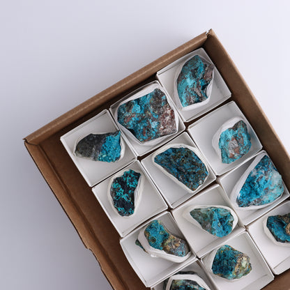 Chrysocolla with Quartz Roughs Set of 12 - Expert Wholesale and Supplier of Wholesale Crystals & Bulk Gemstones, ["Chrysocolla","Flats","Freeforms","Peru","Rough"]