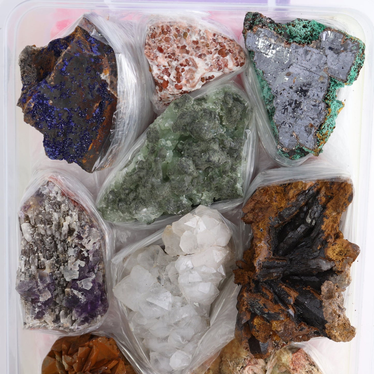 Mixed Minerals Flat from Morocco | Mi Esperanza Minerals | Supplier of Crystals and Onyx