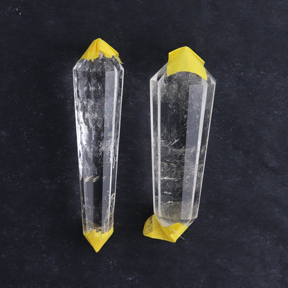Quartz Faceted Double Points Set of 6