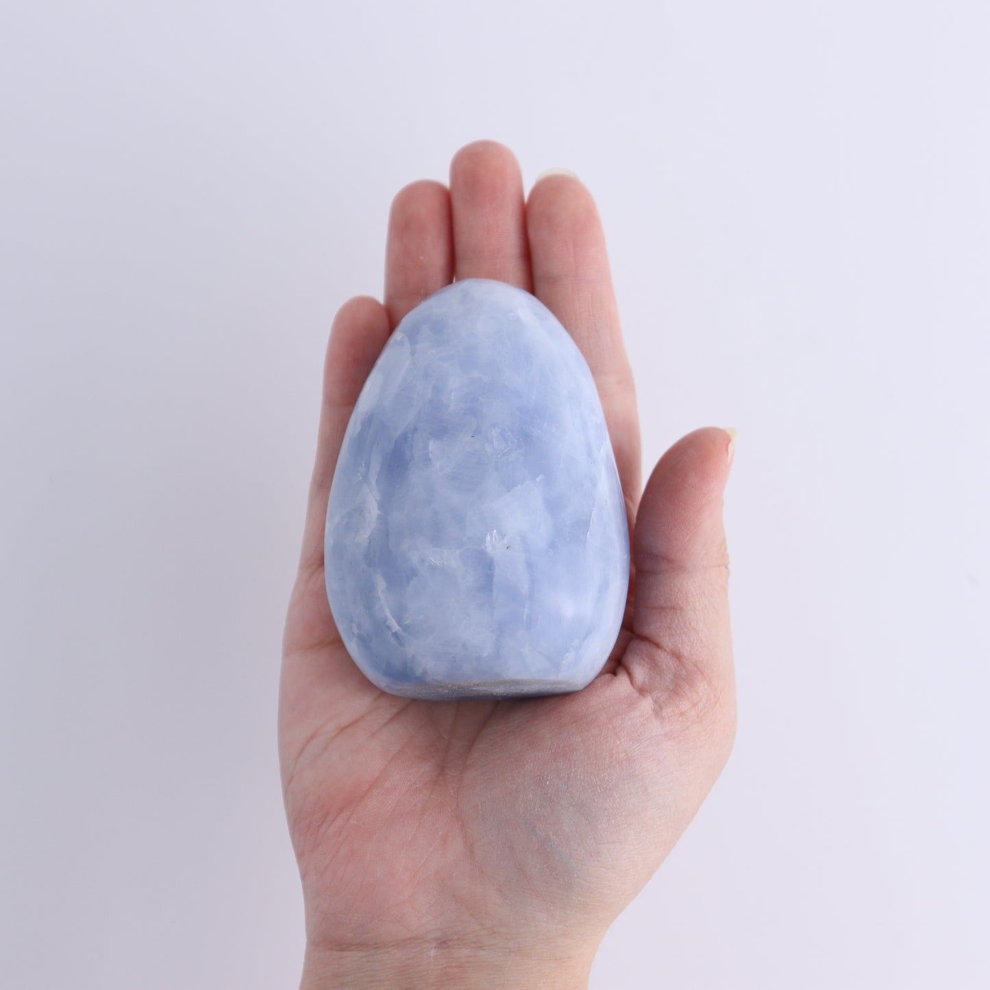Blue Calcite Freeforms Set of 4 - Expert Wholesale and Supplier of Wholesale Crystals & Bulk Gemstones, ["Blue Calcite","Calcite","close_30","Freeform","Freeforms"]