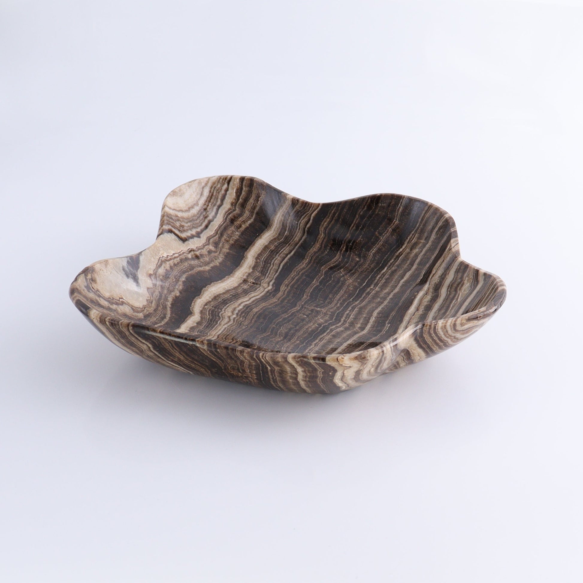 One Bowl Mexican Onyx/Calcite Chocolate with Banding - Expert Wholesale and Supplier of Wholesale Crystals & Bulk Gemstones, ["bowl","Calcite","Catalog Onyx","Decorative Dish","Mexico","onyx"]