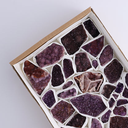 Amethyst Flat of 35 - Expert Wholesale and Supplier of Wholesale Crystals & Bulk Gemstones, ["Amethyst","Clusters","Flats"]
