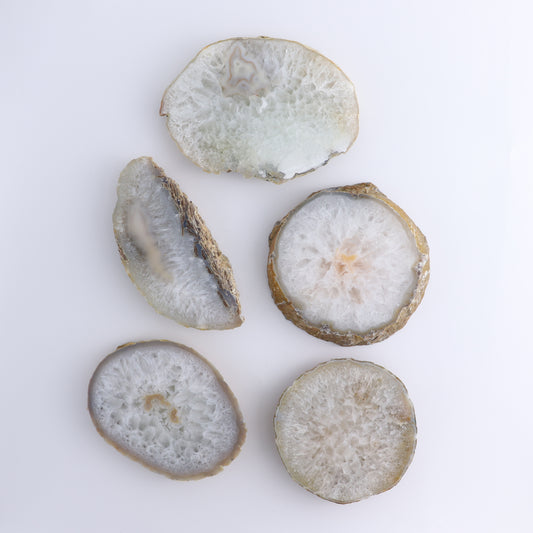 Agate Slices Set of 5 - Expert Wholesale and Supplier of Wholesale Crystals & Bulk Gemstones, ["Agate","Brazil","Slices and Slabs"]