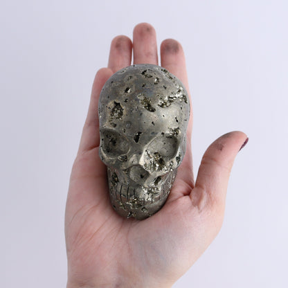 Pyrite Skulls Set of 5 - Expert Wholesale and Supplier of Wholesale Crystals & Bulk Gemstones, ["Hearts","Peru","Pyrite"]