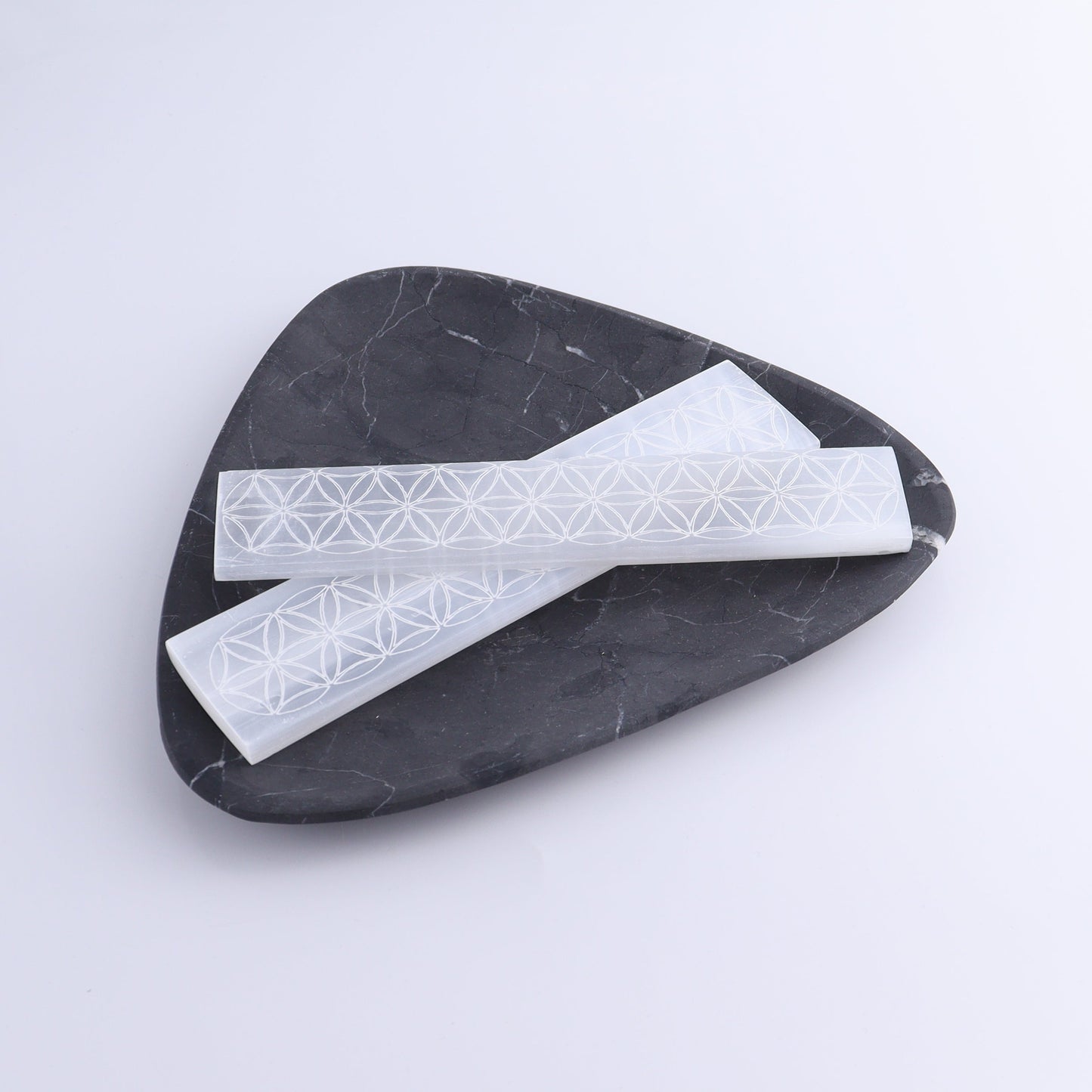 One Selenite Polished Engraved Charging Bar 20 cm - Expert Wholesale and Supplier of Wholesale Crystals & Bulk Gemstones, ["Bar","Mixed Carvings","Morocco","Selenite"]