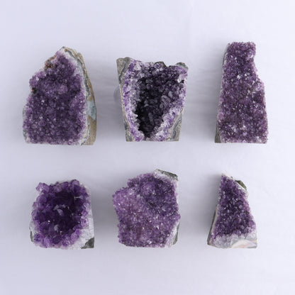 Uruguay Amethyst Cut Base Set of 6 - Expert Wholesale and Supplier of Wholesale Crystals & Bulk Gemstones, ["Amethyst","Cut Base","Uruguay"]