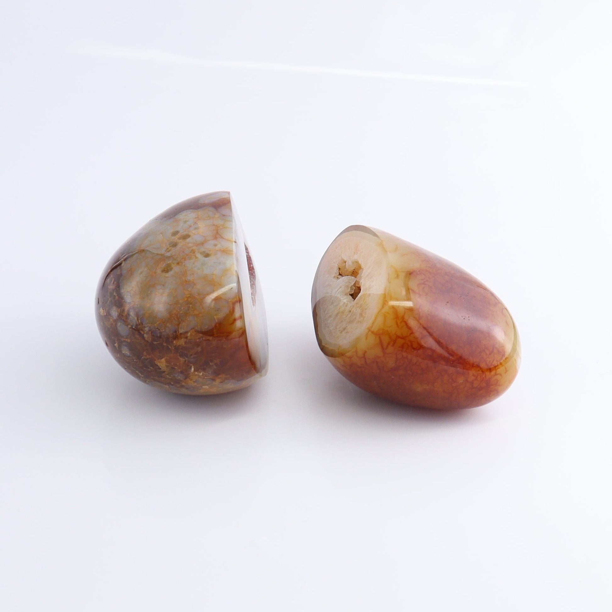 Carnelian Geodes Set of 2 - Expert Wholesale and Supplier of Wholesale Crystals & Bulk Gemstones, ["carnelian","Geodes","Madagascar"]