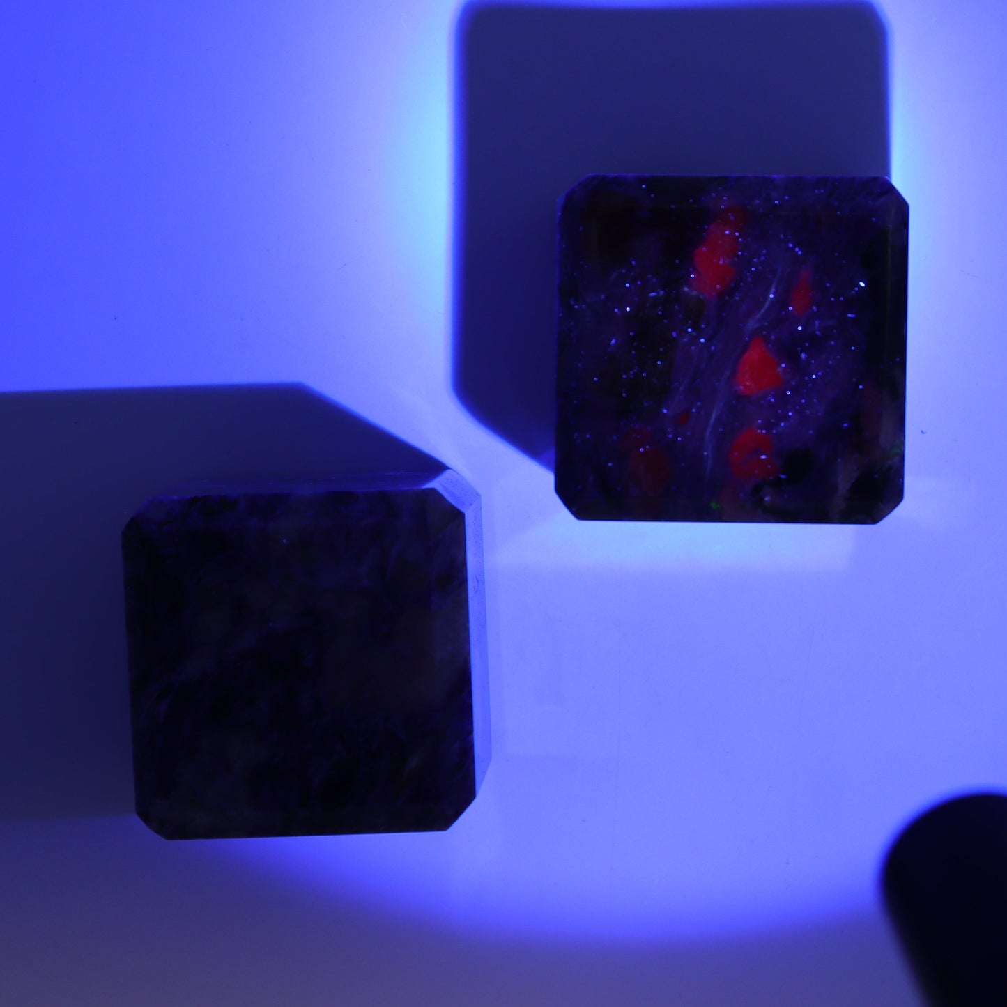Charoite Cubes Set of 4 - Expert Wholesale and Supplier of Wholesale Crystals & Bulk Gemstones, ["Charoite","Cubes","Russia"]