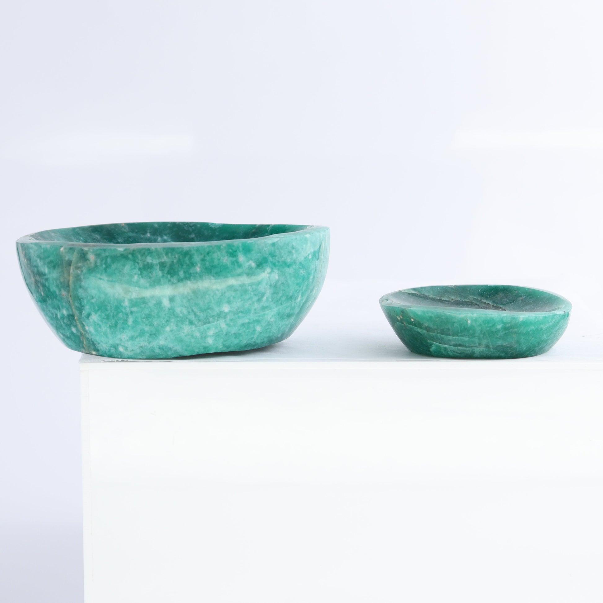 Amazonite Bowls Set of 8 - Expert Wholesale and Supplier of Wholesale Crystals & Bulk Gemstones, ["Amazonite","Bowls","Madagascar"]