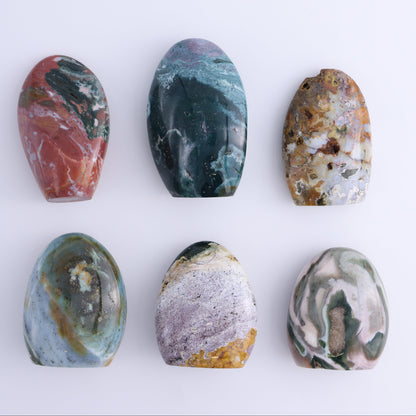 Ocean Jasper Freeform Set of 6 - Expert Wholesale and Supplier of Wholesale Crystals & Bulk Gemstones, ["Freeforms","jasper","Ocean Jasper"]