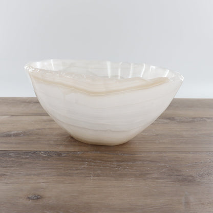 Mexican Onyx/Calcite Bowl 12"