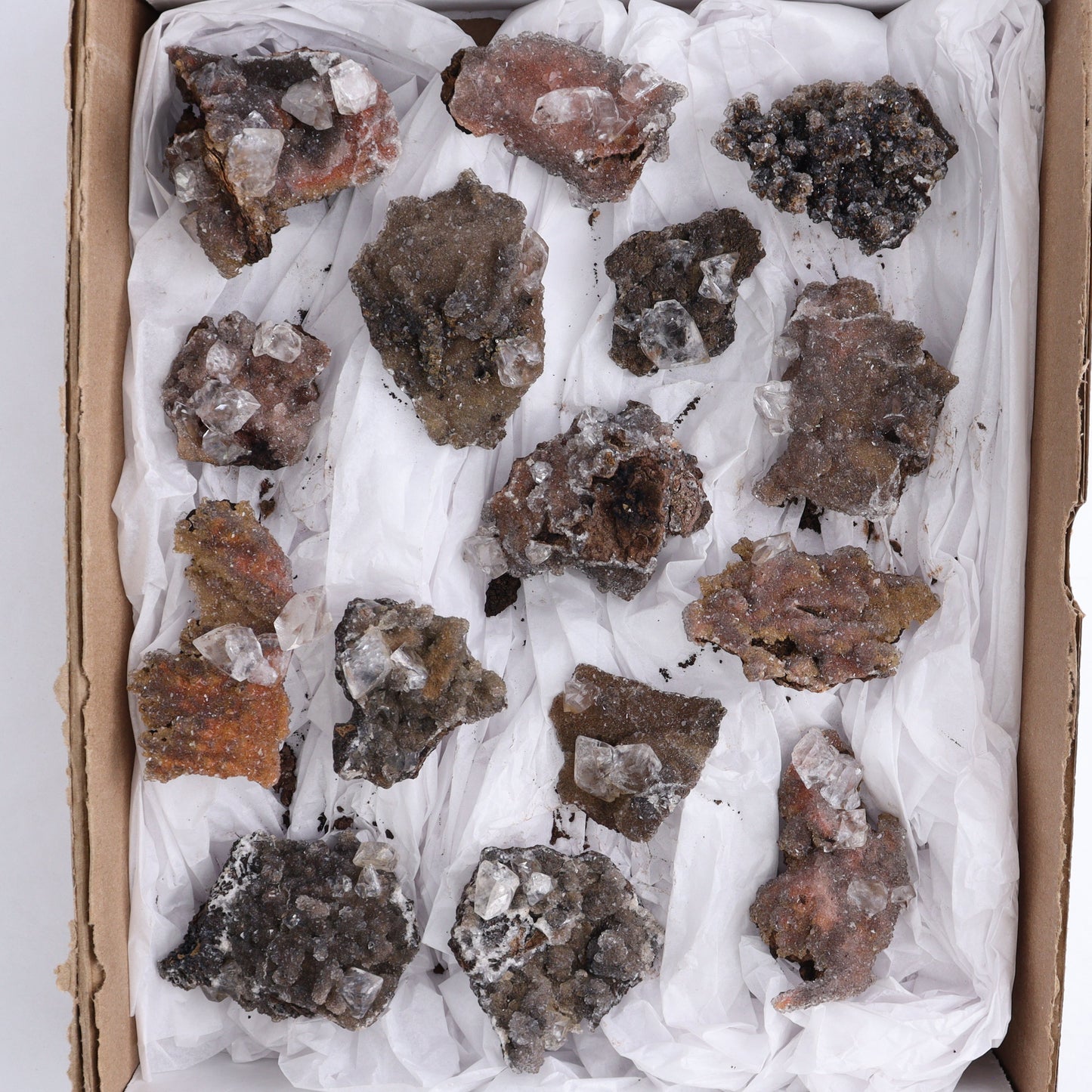 Calcite Clusters from Santa Eulalia Flats - Expert Wholesale and Supplier of Wholesale Crystals & Bulk Gemstones, ["Calcite","Mexico","Santa Eulalia Calcite"]