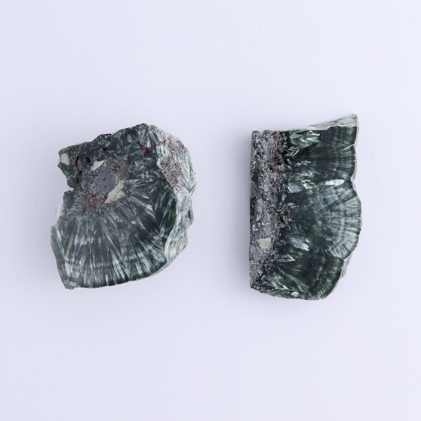 Seraphinite Slices Set of 6 - Expert Wholesale and Supplier of Wholesale Crystals & Bulk Gemstones, ["Russia","Seraphinite","Slices and Slabs"]