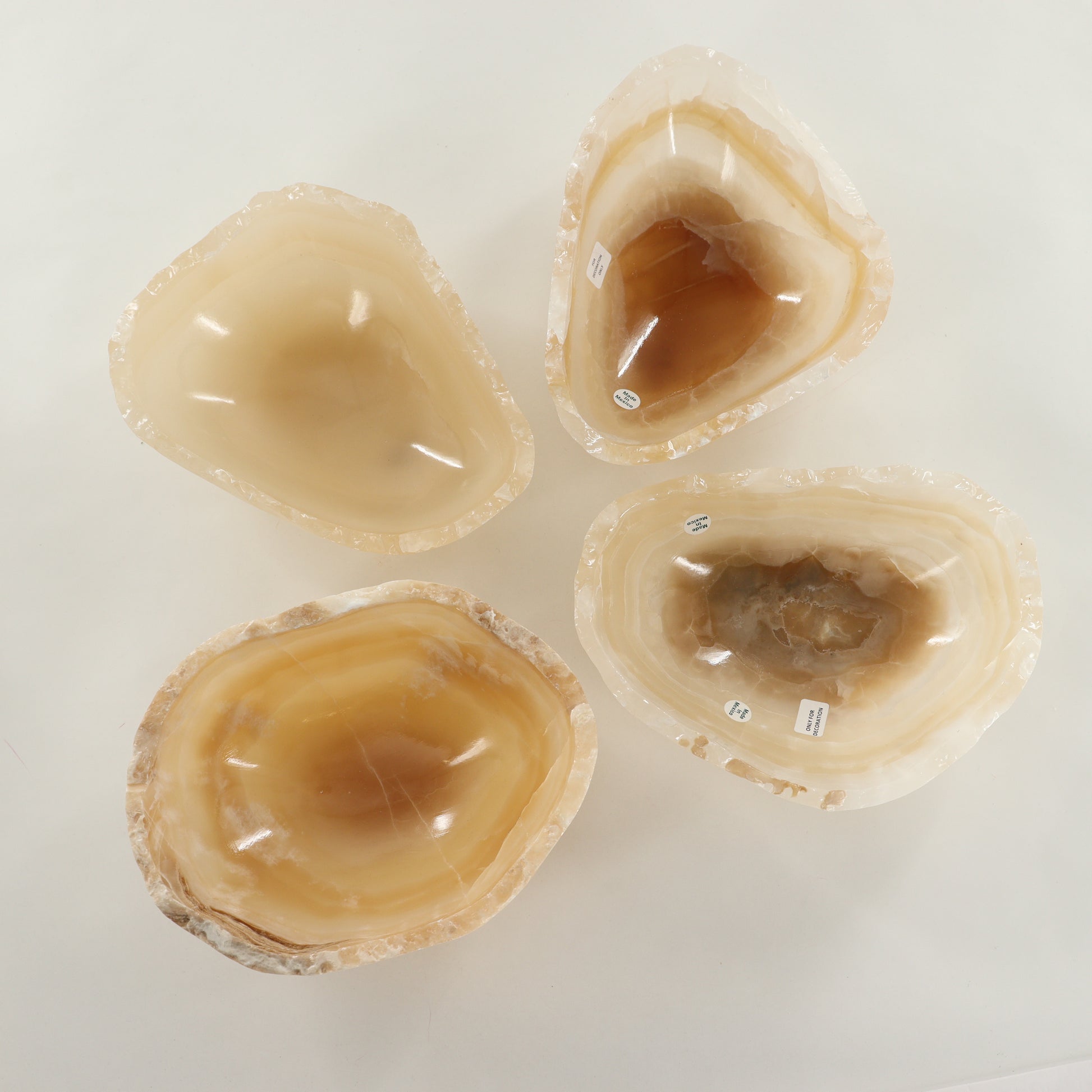 Onyx Bowl Set of 4 - Expert Wholesale and Supplier of Wholesale Crystals & Bulk Gemstones, ["Bowls","Mexico","onyx"]