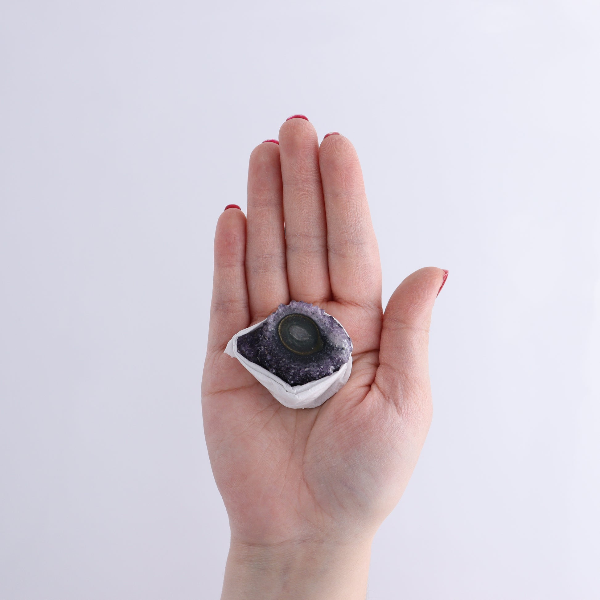 Uruguay Amethyst Clusters with "Eyes" Flat of 11 - Expert Wholesale and Supplier of Wholesale Crystals & Bulk Gemstones, ["Amethyst","Clusters","Eyes Amethyst","Uruguay"]