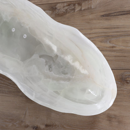 Mexican Onyx/Calcite Canoe Bowl - Expert Wholesale and Supplier of Wholesale Crystals & Bulk Gemstones, ["Bowls","Calcite","canoe","Mexico","onyx"]