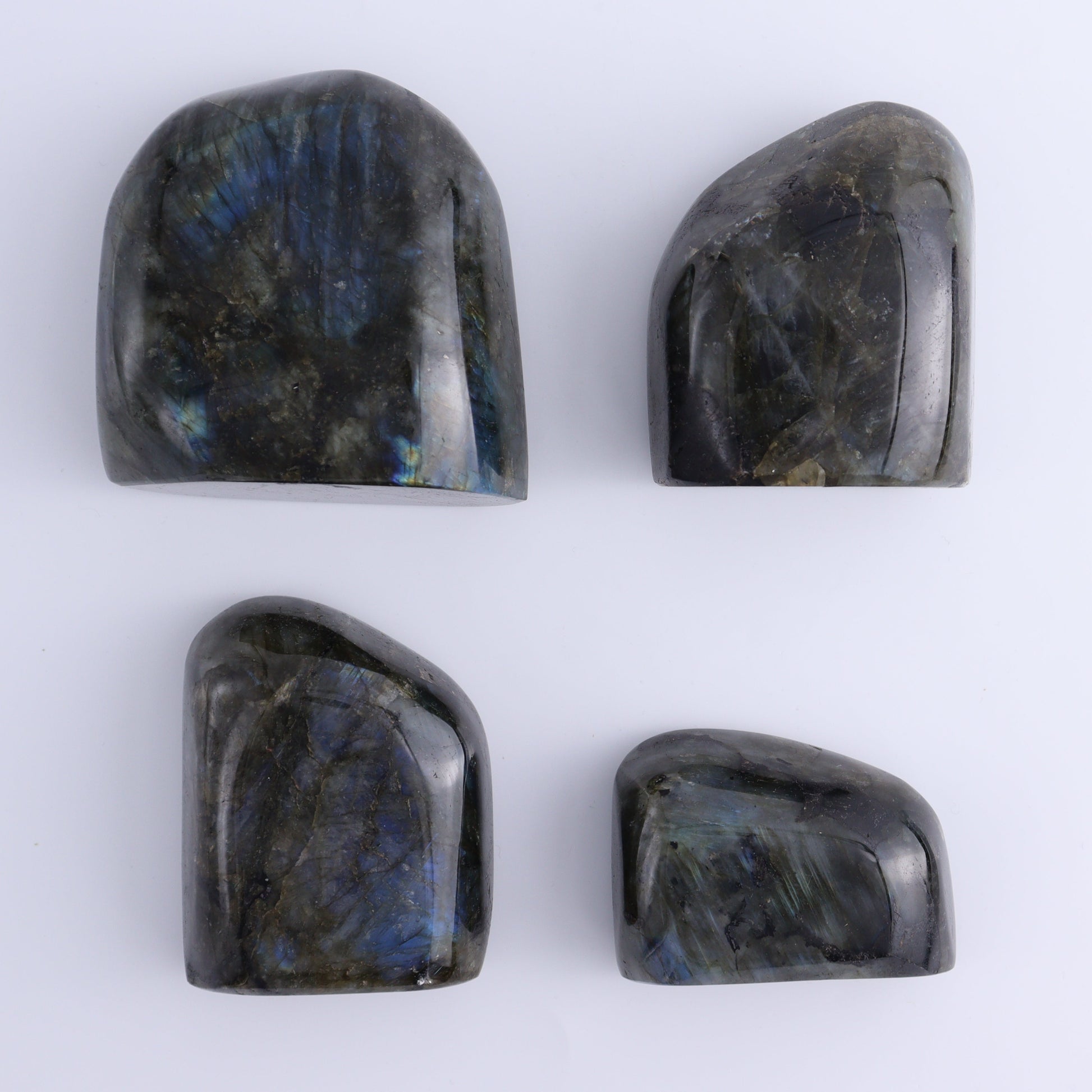 Labradorite Freeform Set of 4 - Expert Wholesale and Supplier of Wholesale Crystals & Bulk Gemstones, ["Freeforms","Labradorite","Madagascar"]