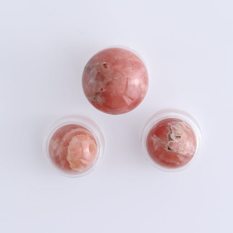 Rhodochrosite Spheres Set of 12