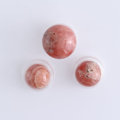 Rhodochrosite Spheres Set of 12