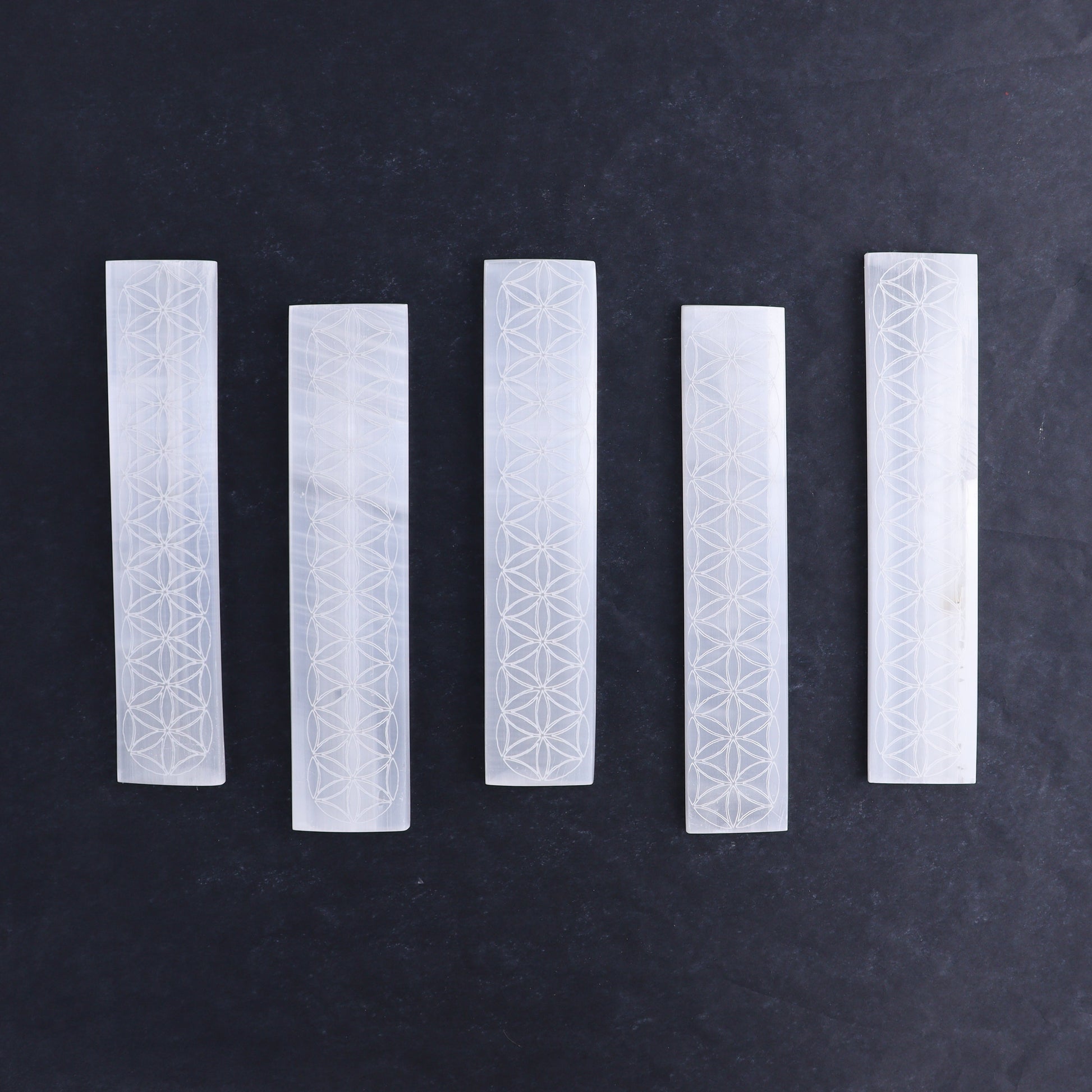 One Selenite Polished Engraved Charging Bar 20 cm - Expert Wholesale and Supplier of Wholesale Crystals & Bulk Gemstones, ["Bar","Mixed Carvings","Morocco","Selenite"]