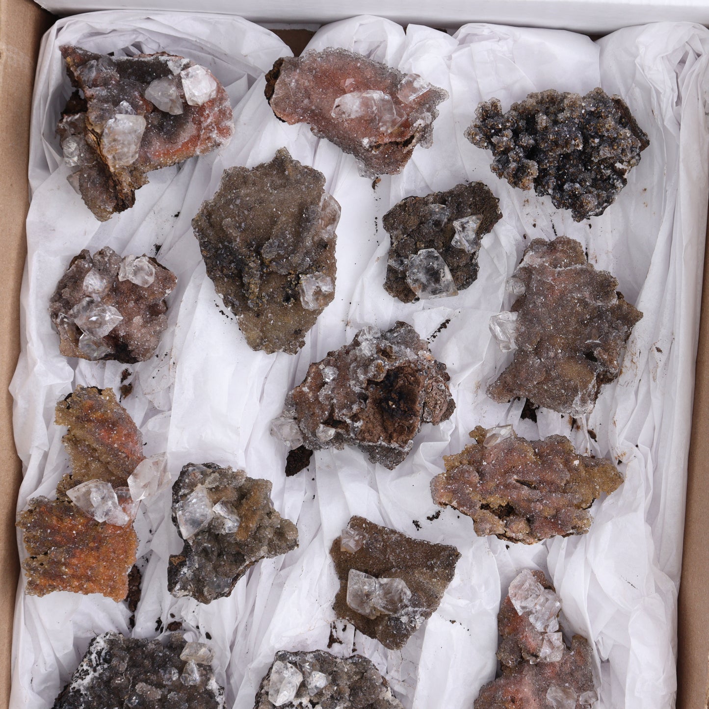 Calcite Clusters from Santa Eulalia Flats - Expert Wholesale and Supplier of Wholesale Crystals & Bulk Gemstones, ["Calcite","Mexico","Santa Eulalia Calcite"]