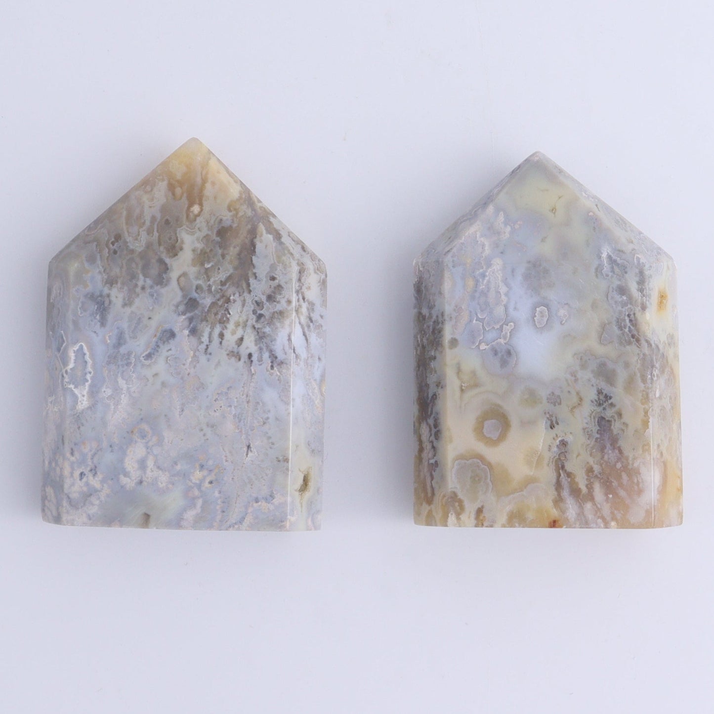 Agate Clouds,  Flames and Towers Set of 6 - Expert Wholesale and Supplier of Wholesale Crystals & Bulk Gemstones, ["Agate","Clouds","flames","Towers"]