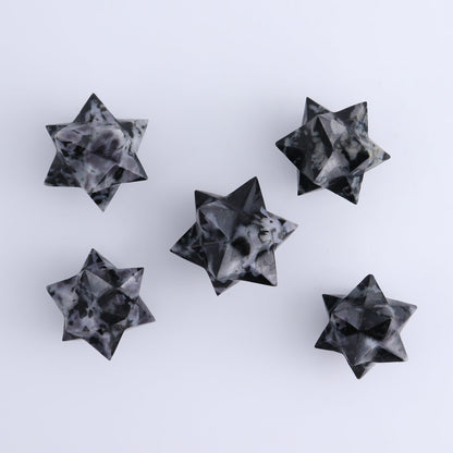 Indigo Gabbro Stars Set of 19 & 1 Cut Base Star