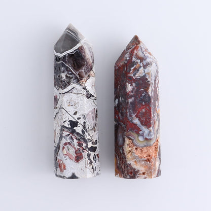 Crazy Lace Agate Towers Set of 8