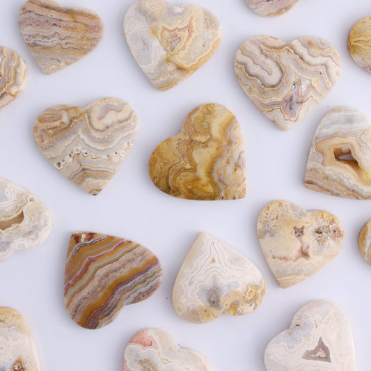 One Crazy Lace Agate Heart Cab