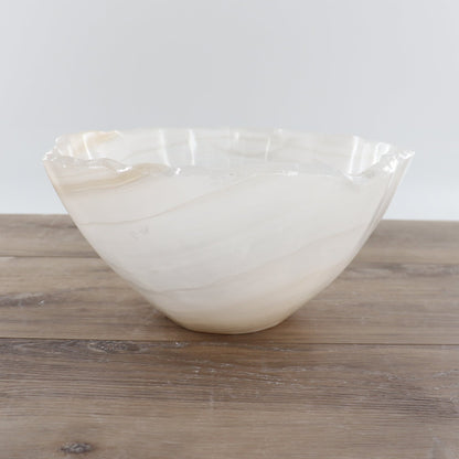 Mexican Onyx/Calcite Bowl 12"