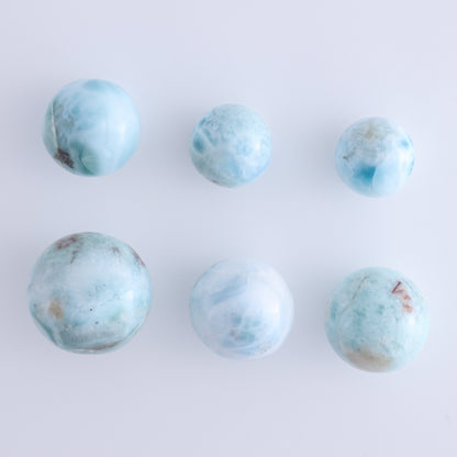 Larimar Spheres Set of 15 - Expert Wholesale and Supplier of Wholesale Crystals & Bulk Gemstones, ["Larimar","Spheres"]