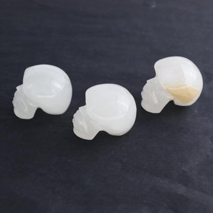 Onyx Skulls Set of 6 - Expert Wholesale and Supplier of Wholesale Crystals & Bulk Gemstones, ["Mexico","onyx","Skulls"]