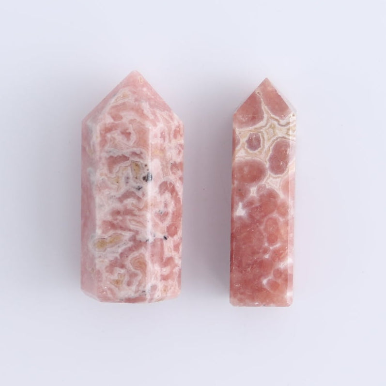 Rhodochrosite Towers Set of 8