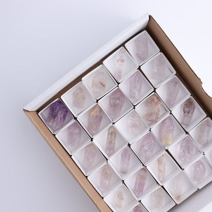 Powellite Amethyst UV Reactive Towers Set of 30 - Expert Wholesale and Supplier of Wholesale Crystals & Bulk Gemstones, ["Amethyst","Powellite"]