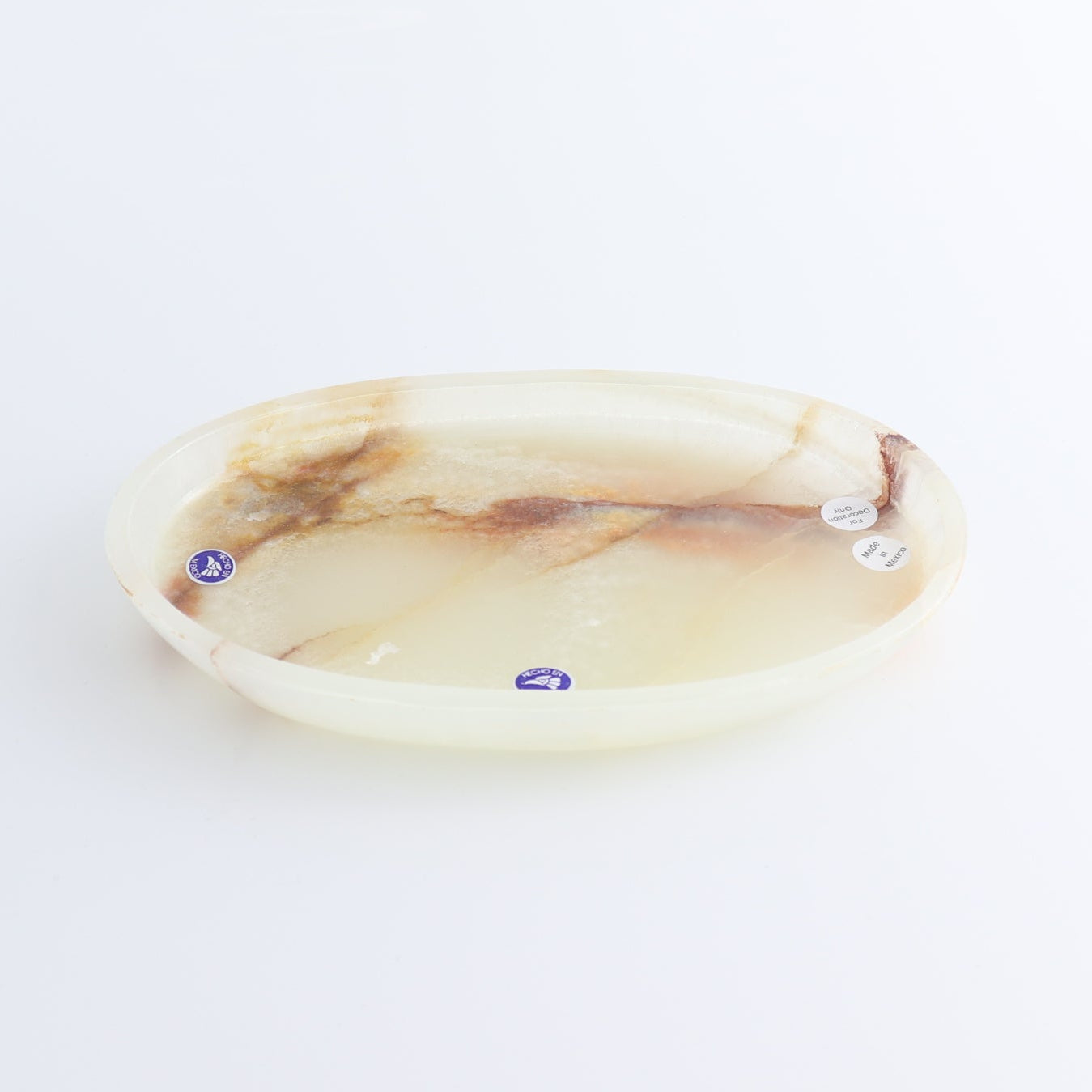 Mexican Onyx/Calcite Oval Dish Set of 4
