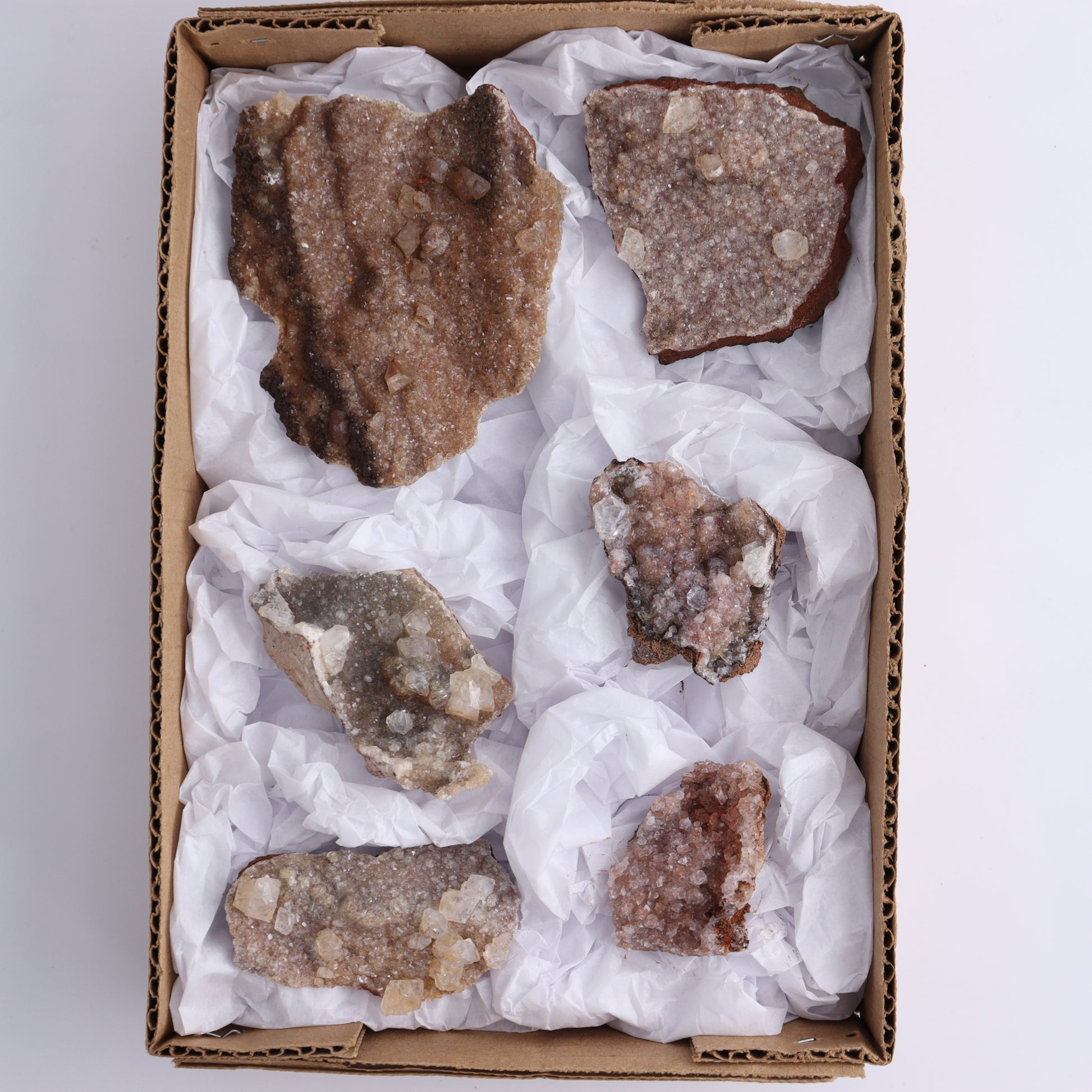 Calcite Flat of 6 - Expert Wholesale and Supplier of Wholesale Crystals & Bulk Gemstones, ["Calcite","Flats","Mexico"]