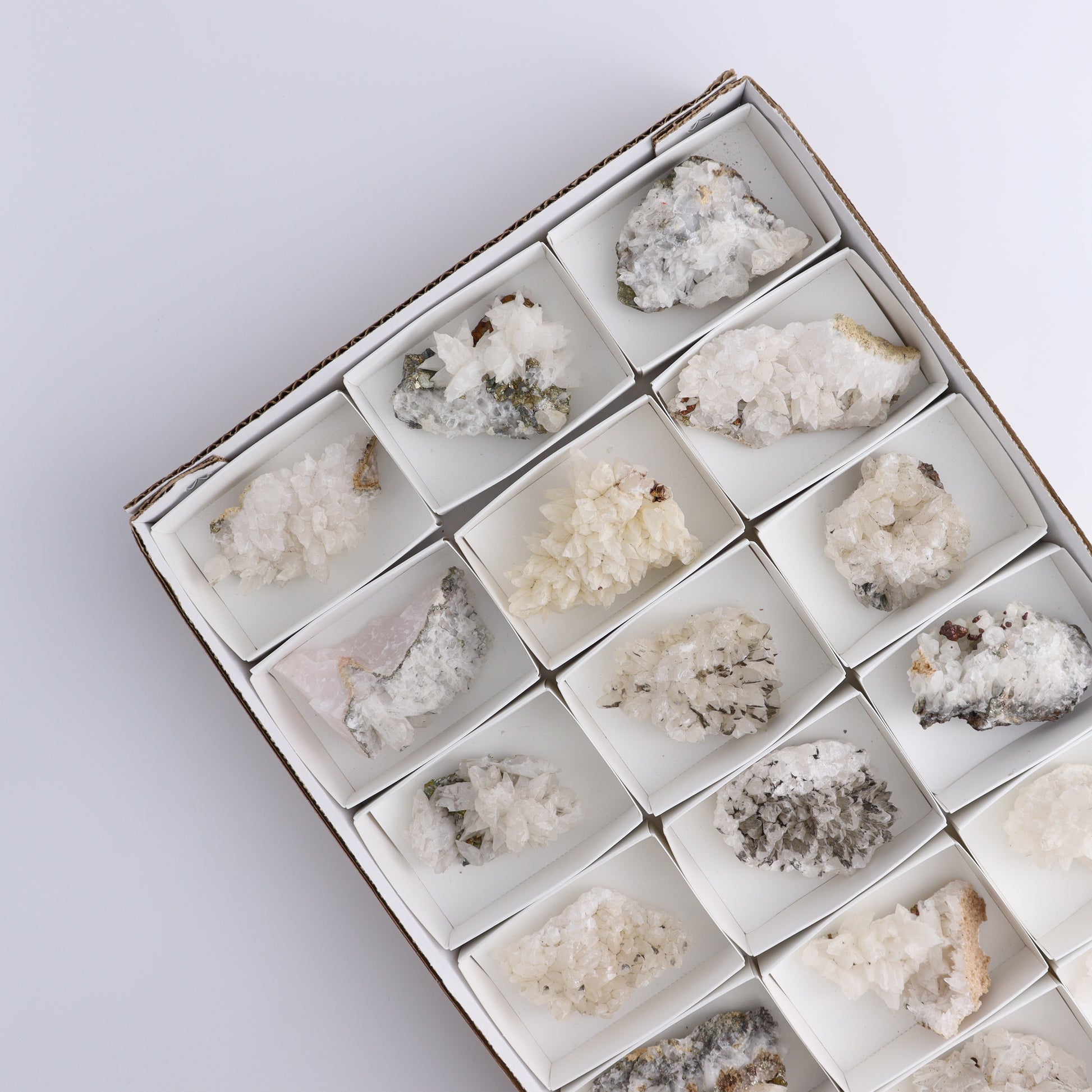 UV Reactive Calcite Flat Set of 18 - Expert Wholesale and Supplier of Wholesale Crystals & Bulk Gemstones, ["Calcite","Freeform","Freeforms","Mexico"]