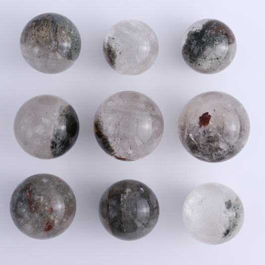 Quartz Spheres Set of 9 - Expert Wholesale and Supplier of Wholesale Crystals & Bulk Gemstones, ["Quartz","Spheres"]