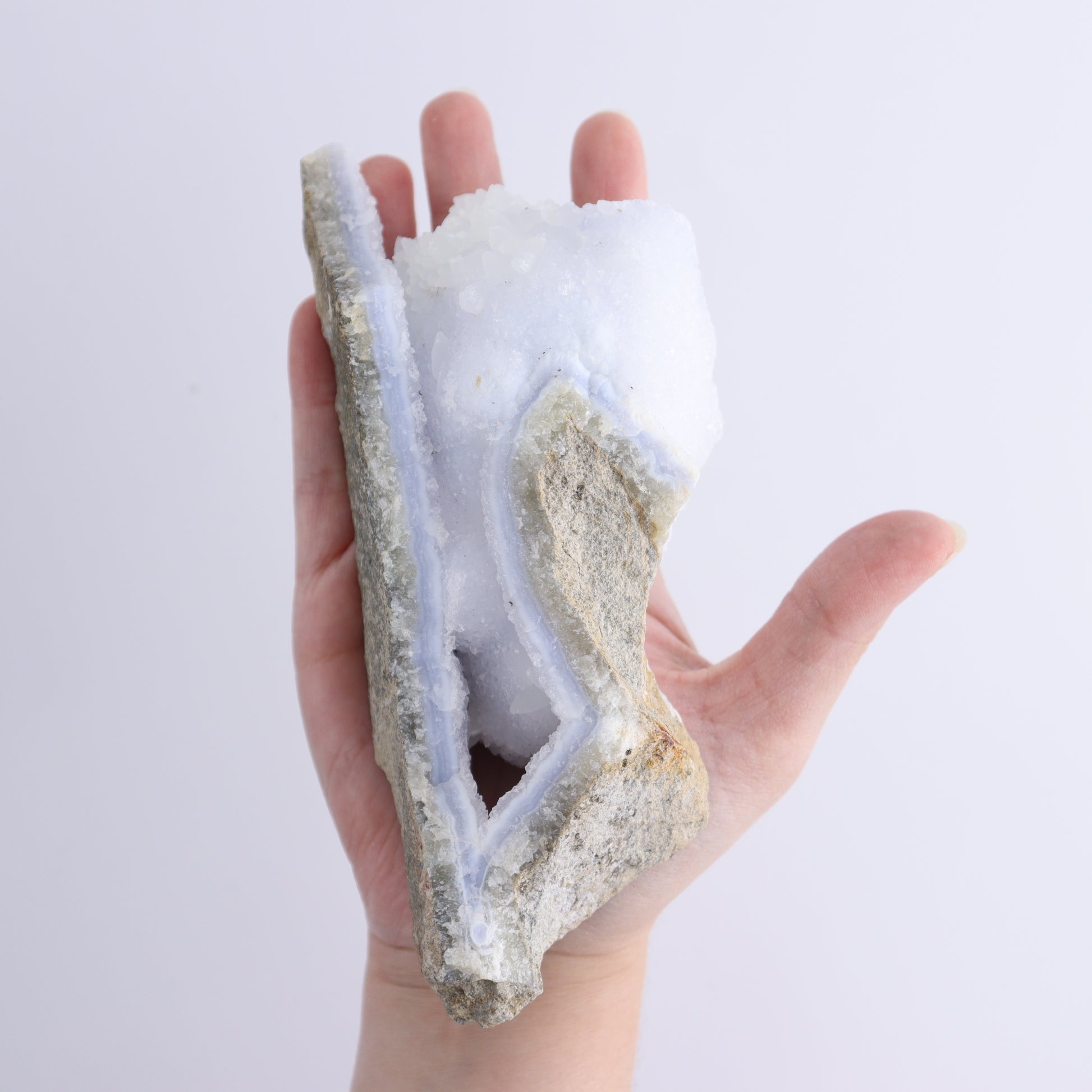 Blue Lace Agate Freeforms Set of 4 - Expert Wholesale and Supplier of Wholesale Crystals & Bulk Gemstones, ["Agate","Blue Lace Agate"]