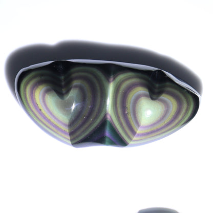 Rainbow Obsidian Heart Pairs Set of 8 - Expert Wholesale and Supplier of Wholesale Crystals & Bulk Gemstones, ["Hearts","Mexico","Rainbow Obsidian"]