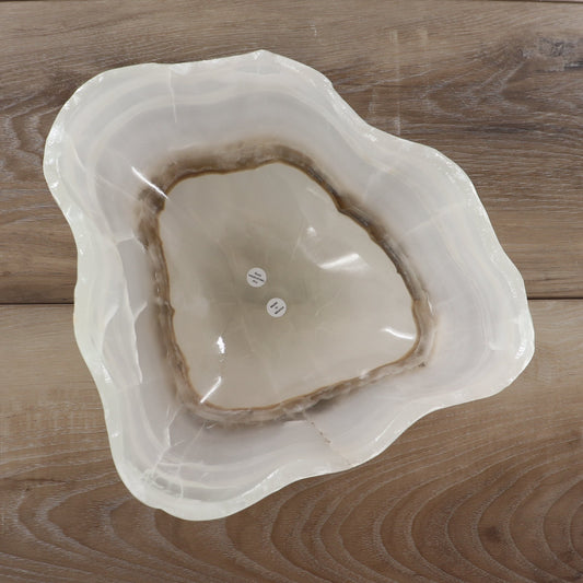 Mexican Onyx/Calcite Bowl 12" - Expert Wholesale and Supplier of Wholesale Crystals & Bulk Gemstones, ["Bowls","Calcite","Mexico","onyx"]