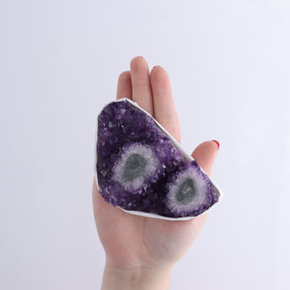 Uruguay Amethyst Clusters with "Eyes" Flat of 11 - Expert Wholesale and Supplier of Wholesale Crystals & Bulk Gemstones, ["Amethyst","Clusters","Eyes Amethyst","Uruguay"]