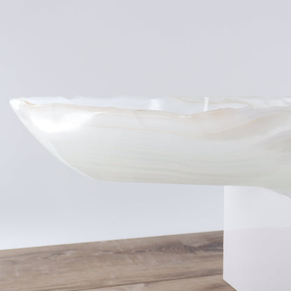 Mexican Onyx/Calcite Canoe Bowl - Expert Wholesale and Supplier of Wholesale Crystals & Bulk Gemstones, ["Bowls","Calcite","canoe","Mexico","onyx"]