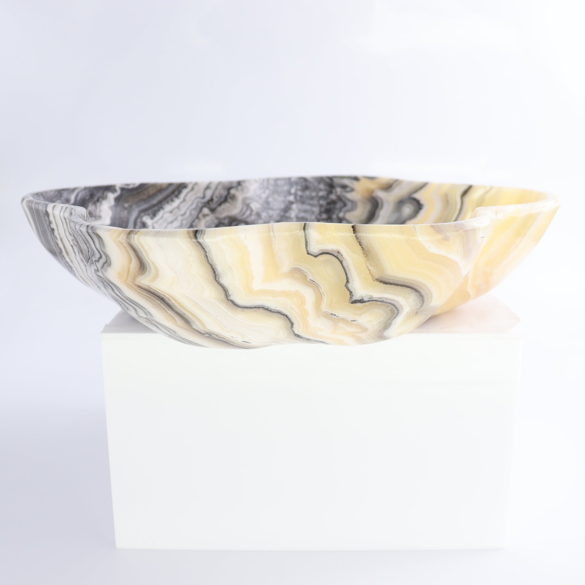 Zebra Onyx Bowl - Expert Wholesale and Supplier of Wholesale Crystals & Bulk Gemstones, ["Bowls","Mexico","onyx"]