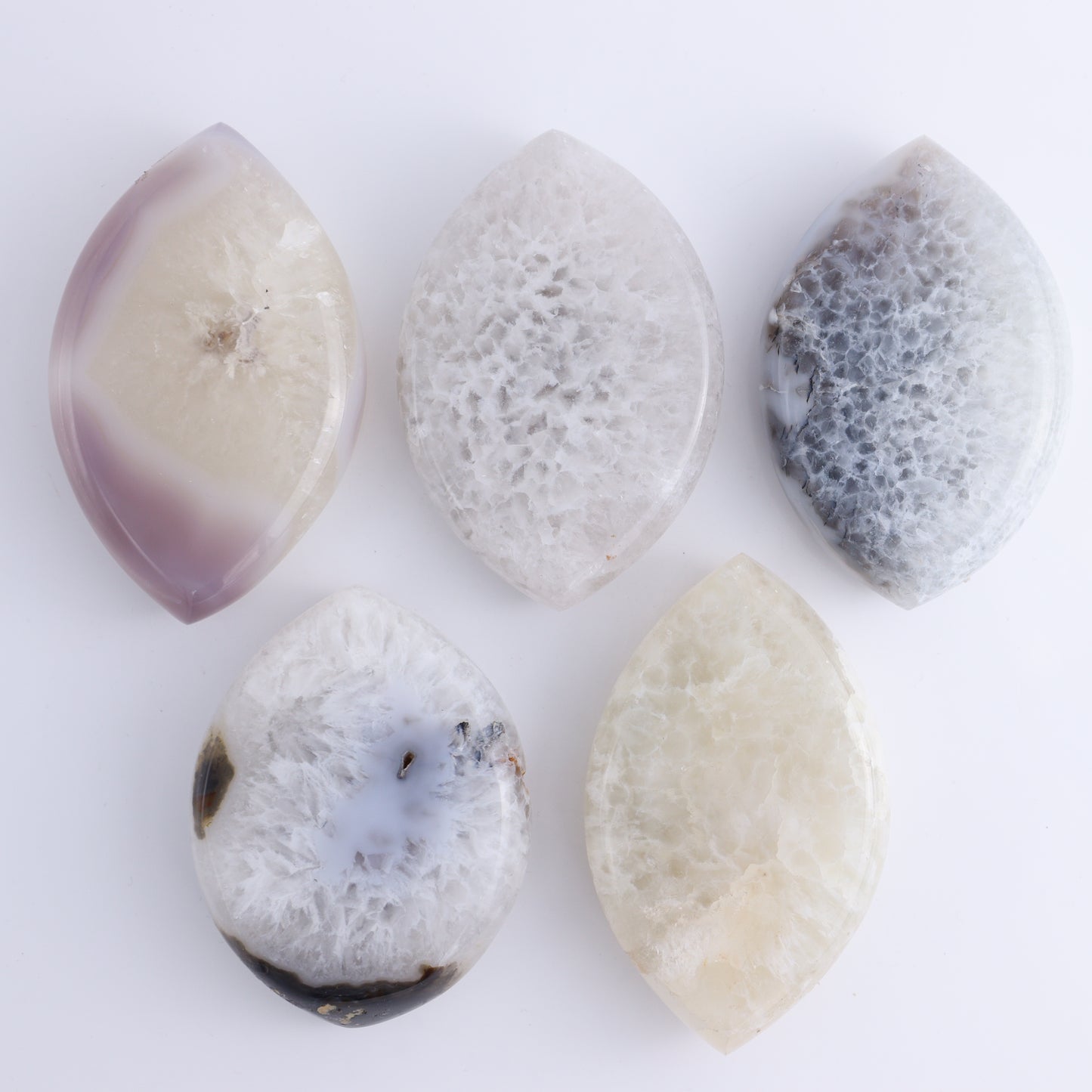 Agate With Stands Set of 5 - Expert Wholesale and Supplier of Wholesale Crystals & Bulk Gemstones, ["Agate","Eyes"]