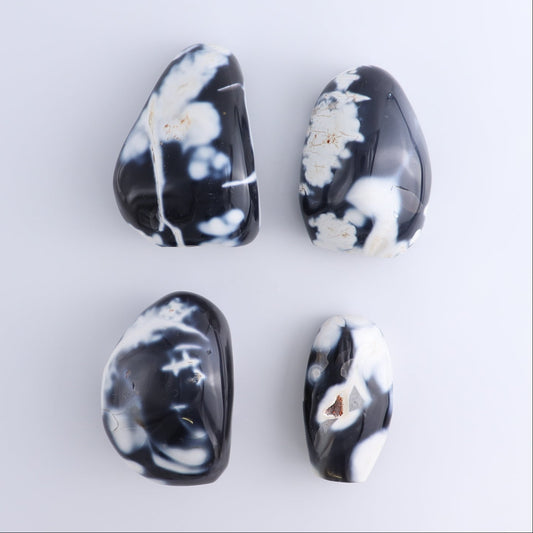 Orca Agate Freeform Set of 4